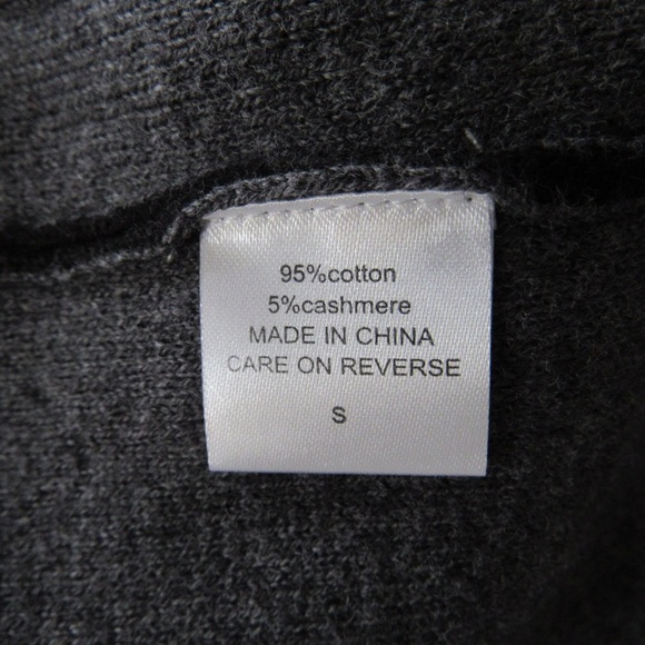 Burgess Red Sweater Cardigan Travel Coat Small Long Line Open Front - Picture 10 of 11